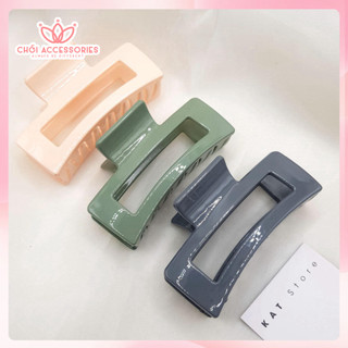 Kẹp tóc càng cua vuông bằng nhựa nhiều màu xinh xắn Chồi accessories cho nữ Kẹp tóc Hàn Quốc hot trend đáng yêu K085