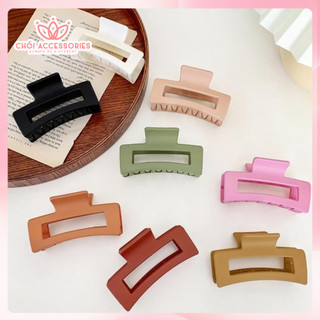 Kẹp tóc càng cua vuông bằng nhựa nhiều màu xinh xắn Chồi accessories cho nữ Kẹp tóc Hàn Quốc hot trend đáng yêu K085