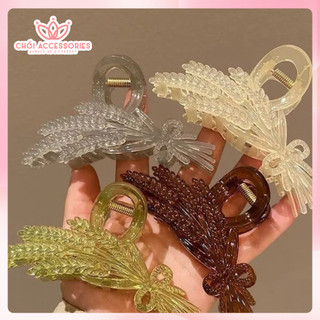 Cặp tóc chéo nhựa bông lúa cúi đầu mẫu mới sang chảnh Chồi accessories K067