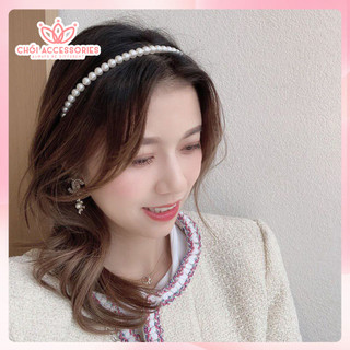 Bờm ngọc trai nhân tạo, bờm tóc nữ tính cho bạn gái Chồi accessories phong cách Hàn Quốc K006