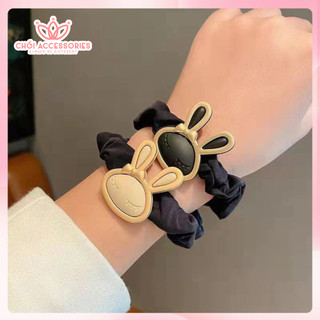 Buộc tóc vải Chồi accessories, scrunchies co giãn hình thỏ xinh xắn dễ thương - K036