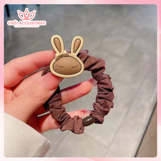 Buộc tóc vải Chồi accessories, scrunchies co giãn hình thỏ xinh xắn dễ thương - K036