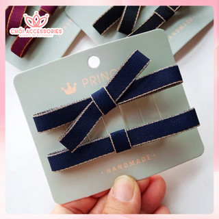 Set 2 cặp tóc nơ nhỏ xinh Chồi accessories cho bé gái đáng yêu cho bạn gái - Y149