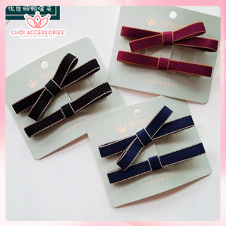 Set 2 cặp tóc nơ nhỏ xinh Chồi accessories cho bé gái đáng yêu cho bạn gái - Y149