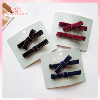 Set 2 cặp tóc nơ nhỏ xinh Chồi accessories cho bé gái đáng yêu cho bạn gái - Y149