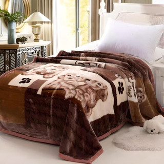 Chăn mền HiLOGI tuyết nhung 3.5kg, dài 1m9x2m1, dày 2 lớp, bông cotton mềm mịn, mùa đông 2mx2m.