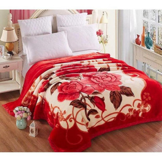 Chăn mền HiLOGI tuyết nhung 3.5kg, dài 1m9x2m1, dày 2 lớp, bông cotton mềm mịn, mùa đông 2mx2m.