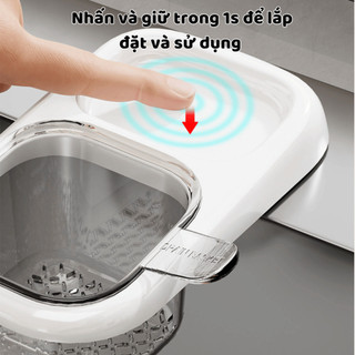 Rổ Lọc Rác Bồn Rửa Chén Hút Chân Không Nắp Nhấc Đổ Linh Hoạt Giá Đựng Đồ Rửa Bát Ngói - LR05