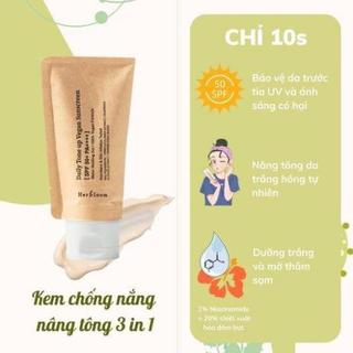 Kem Chống Nắng Daily Tone Up Vegan Suncream SPF 50 PA++++ Elixinhstore, Kem Chống Nắng Nâng Tông