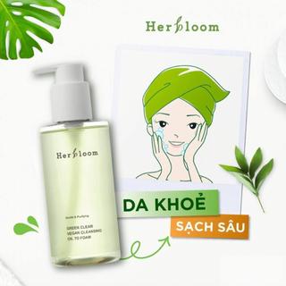 Sữa Rửa Mặt Green Clear Vegan Cleansing Oil To Foam Elixinhstore, Sữa Rửa Mặt Khiêm Tẩy Trang