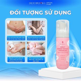 Dung Dịch Vệ Sinh Cho Nữ Daily Inner Wash Premium Elixinhstore, Dung Dịch Sạch Phụ Khoa Giảm Mùi Hôi