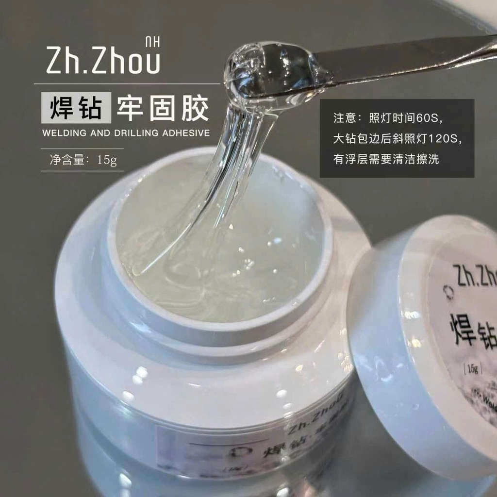 Gel đính đá Zhou hũ 6G ,gel đính đá cao cấp zhou hũ15G Gel đính đá charm cao cấp, gel đính đá zhou cao cấp