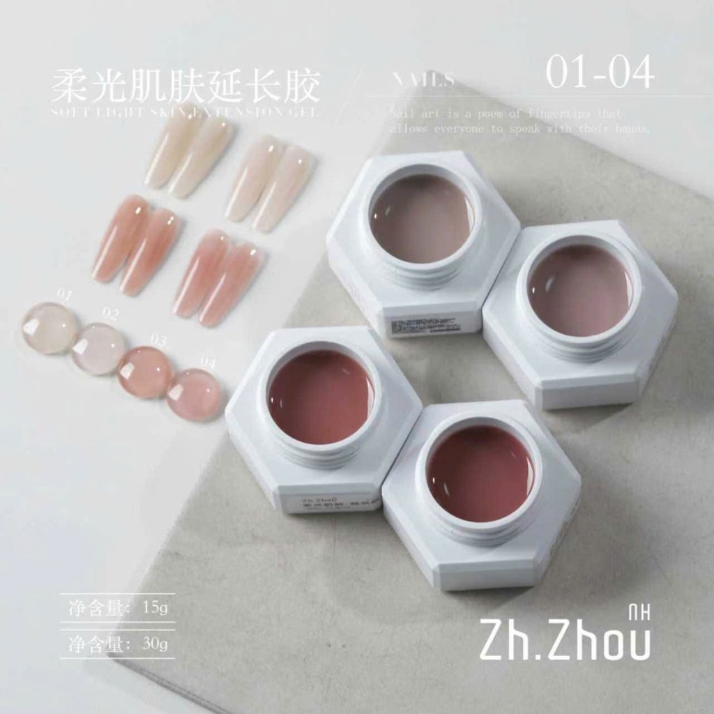 Gel dual form zhou, gel làm dual form zhou, gel đắp dual form zhou chính hãng 30g cao cấp