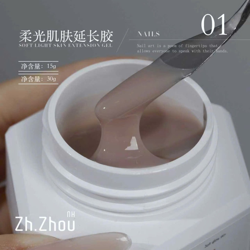Gel dual form zhou, gel làm dual form zhou, gel đắp dual form zhou chính hãng 30g cao cấp