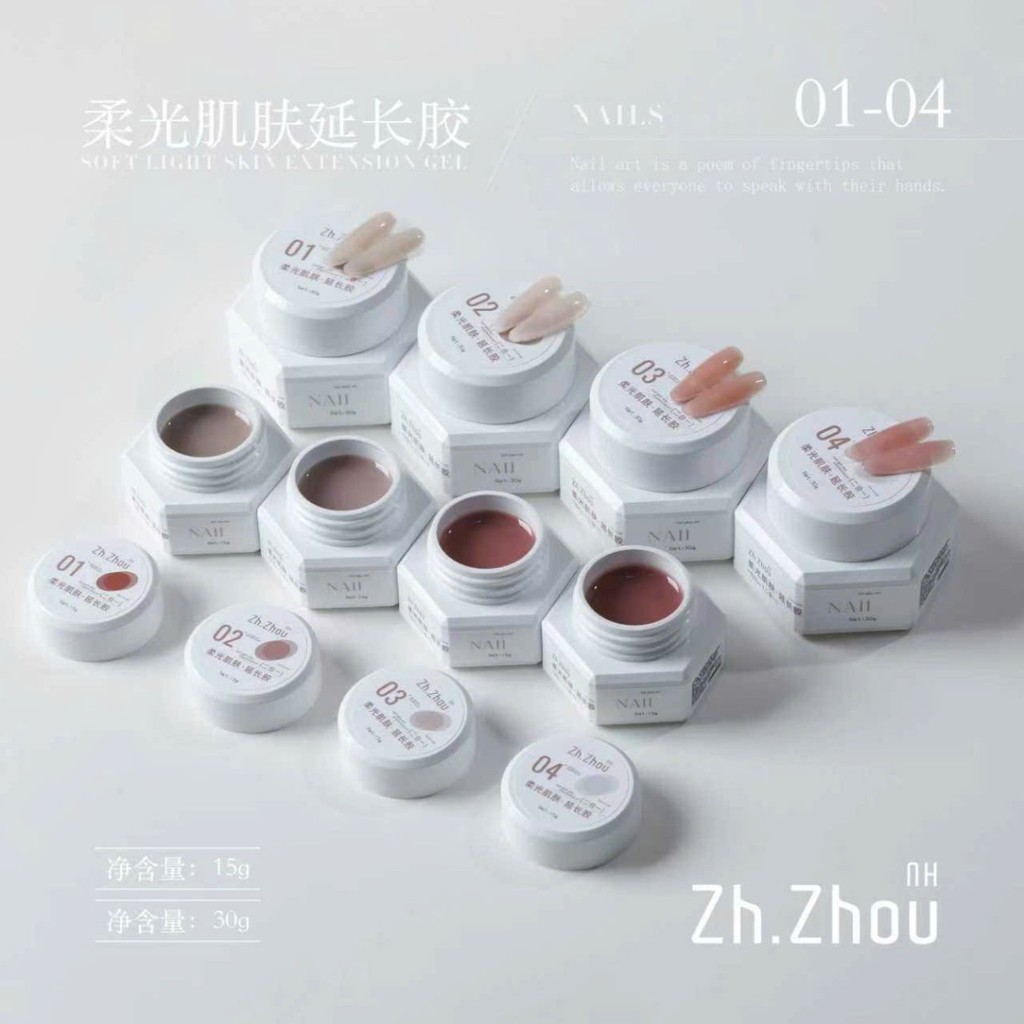 Gel dual form zhou, gel làm dual form zhou, gel đắp dual form zhou chính hãng 30g cao cấp