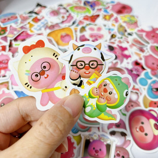 100 sticker Loopy nhân vật hoạt hình cắt sẵn không trùng dùng trang trí
