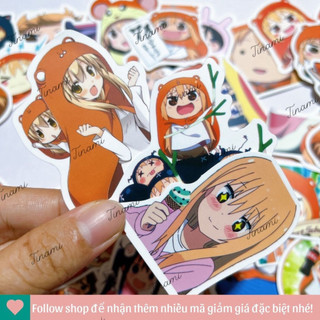 Bộ 100 sticker himouto umaru chan anime cô em gái hai mặt dùng trang trí sưu tầm quà tặng