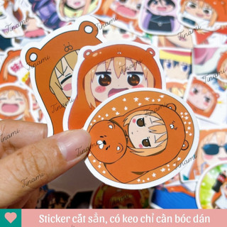 Bộ 100 sticker himouto umaru chan anime cô em gái hai mặt dùng trang trí sưu tầm quà tặng