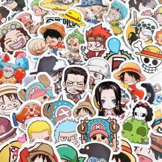 Bộ 100 sticker one piece luffy không trùng nhau tặng kèm 20 sticker dùng trang trí và làm quà tặng