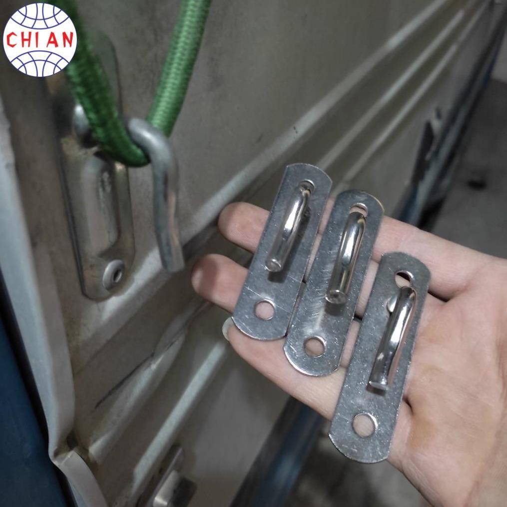 GIÁ SỈ 10-50 Móc bạt xe tải inox 7.5cm – Móc buộc bạt, móc thùng xe ô tô siêu chắc