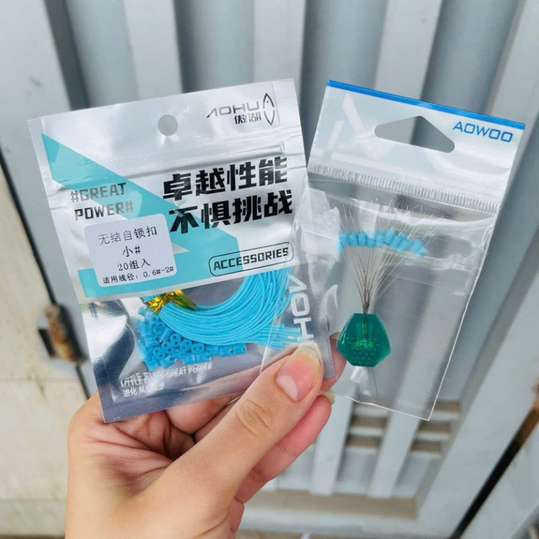 set 20 bộ phụ kiện làm trục không nút thắt Aohu, dây đầu cần thế hệ mới gahayyyy