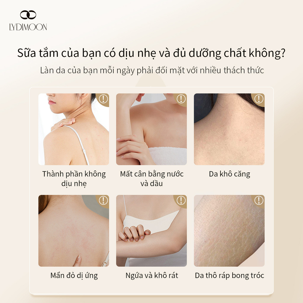 Sữa tắm trắng da Tắm trắng body Sữa tắm dê Sữa tắm trắng da toàn thân Làm trắng nhanh chóng 800ML