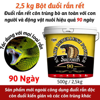 Thuốc Bột Đuổi Rắn Rết Hiệu quả 90 Ngày An Toàn Cho Người Và Thú Cưng Dùng Cho Sân Vườn, Nông Trại Ngói- BDR02