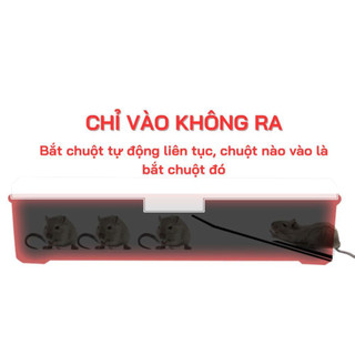 Bẫy Chuột Thông Minh Một Chiều Liên Tục, Bắt Chuột Tự Động An Toàn Không Giết, Nắp Trong Suốt Dễ Quan Sát - VDC03
