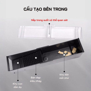 Bẫy Chuột Thông Minh Một Chiều Liên Tục, Bắt Chuột Tự Động An Toàn Không Giết, Nắp Trong Suốt Dễ Quan Sát - VDC03