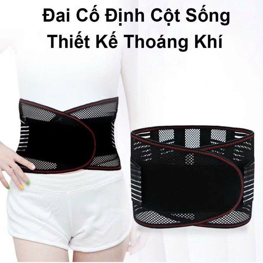Đai Nịt Bụng 2 lớp giảm eo, Đai lưng cột sống cải thiện thoái hóa,giảm đau lưng