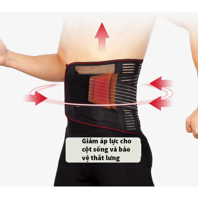 Đai Nịt Bụng 2 lớp giảm eo, Đai lưng cột sống cải thiện thoái hóa,giảm đau lưng