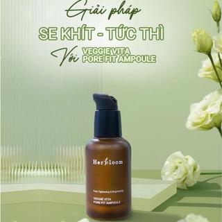 Tinh chất veggie vita pore fit ampoule Thương hiệu: Herbloom 30ml/chai ( điều tiết bã nhờn se khít lỗ chân lông )