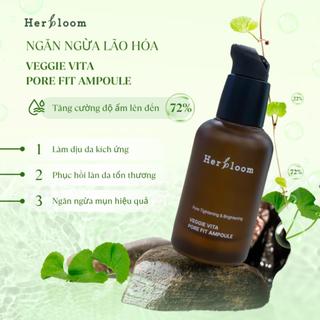 Tinh chất veggie vita pore fit ampoule Thương hiệu: Herbloom 30ml/chai ( điều tiết bã nhờn se khít lỗ chân lông )
