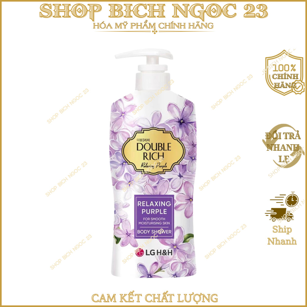 Sữa Tắm Double Rich Cân Bằng Ẩm Hương Hoa Hồng 550g, 800g