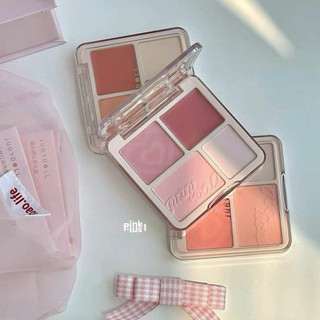 [JUDY 04] Bảng Phấn Má Kèm Highlight 4 Ô Judydoll – Phấn Mịn, Highlight Lấp Lánh (Tặng 1 Mặt Nạ Hoa Quả)