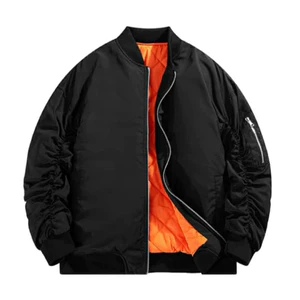 Áo khoác bomber gió nam nữ , lót cam 3 lớp trần bông PB boy phố AK242P
