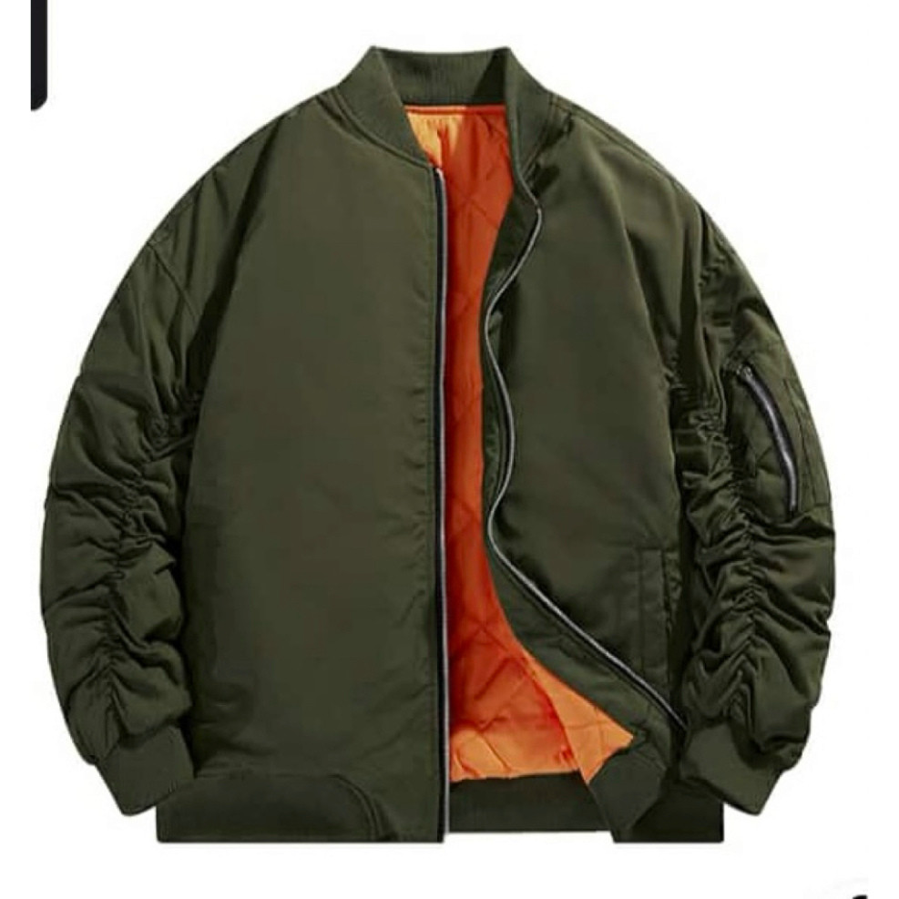 Áo khoác bomber gió nam nữ , lót cam 3 lớp trần bông PB boy phố AK242P