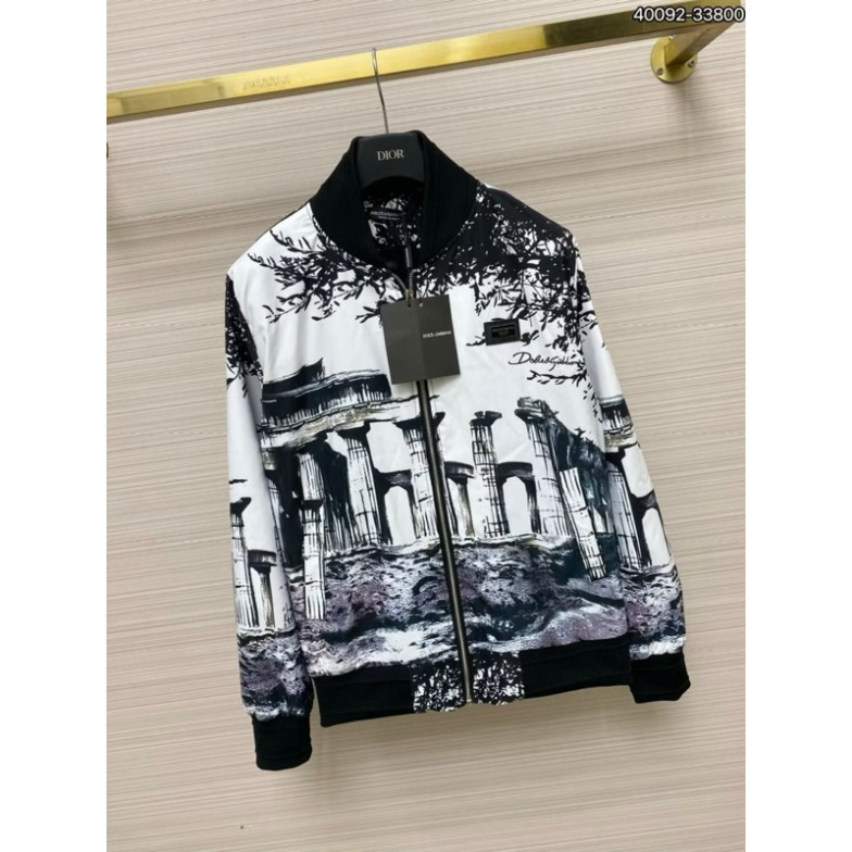 Áo Bomber 2 Lớp Unisex Nam Nữ, Áo Khoác Gió Họa Tiết Nghệ Thuật Vintage Đẹp