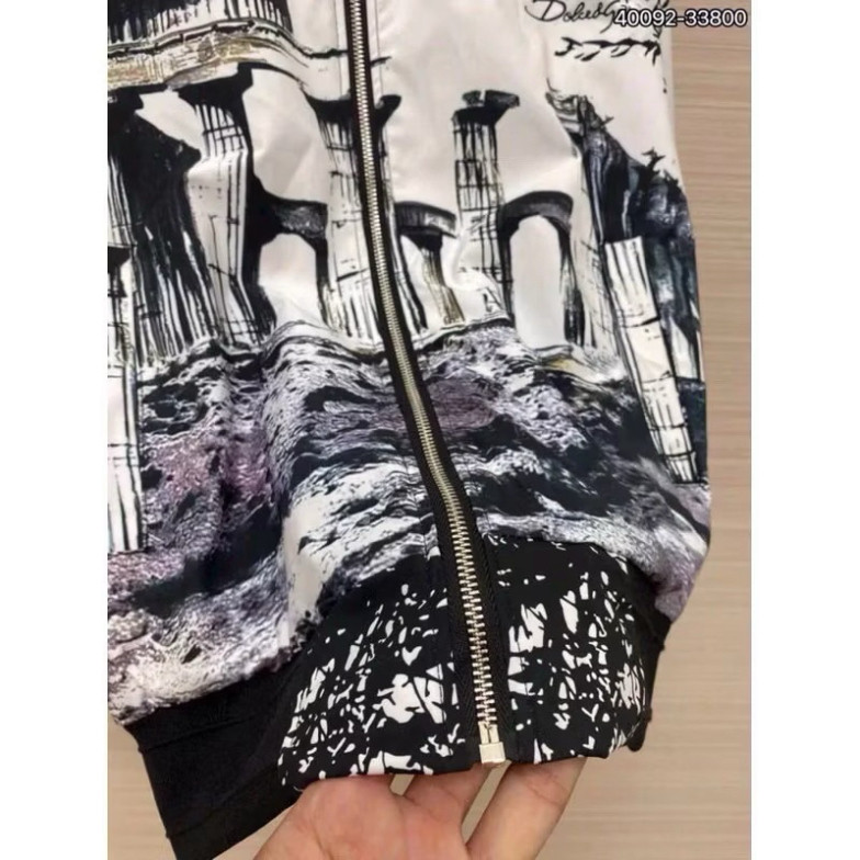 Áo Bomber 2 Lớp Unisex Nam Nữ, Áo Khoác Gió Họa Tiết Nghệ Thuật Vintage Đẹp