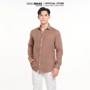 Áo Sơ Mi Nam Tay Dài Chất Liệu Linen NINOMAXX 2311018
