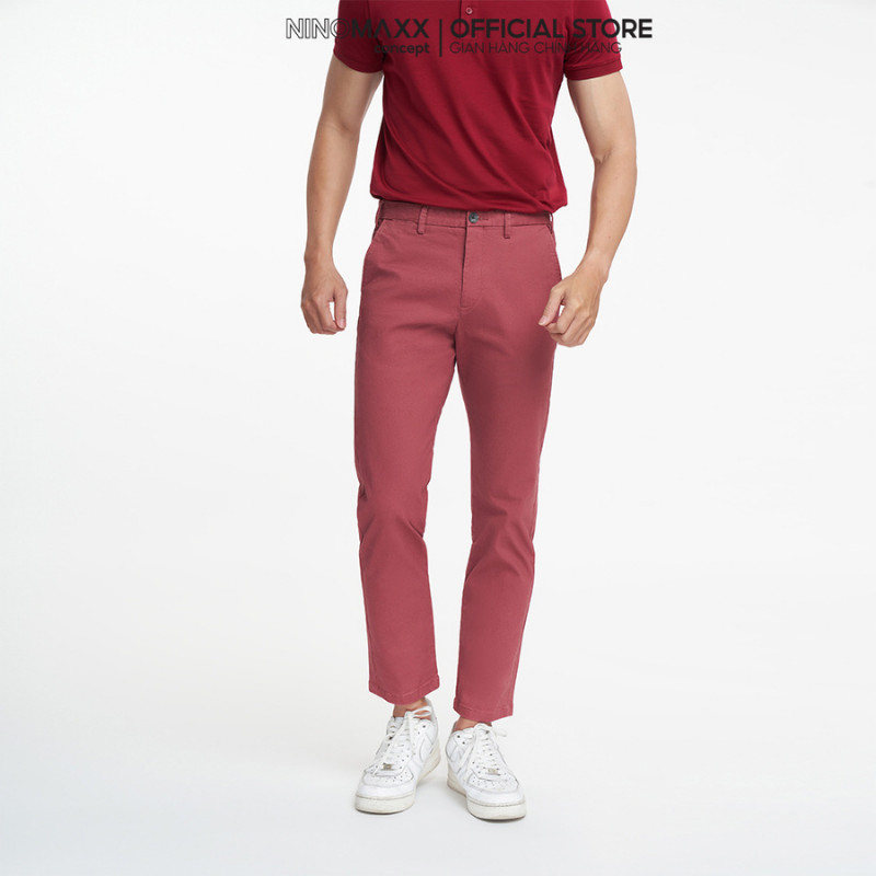[CÒN ĐỎ BẠC ĐÔ] N&M Quần Kaki Basic Nam Form Regular Fit Chất Cotton Năng Động Trẻ Trung NINOMAXX 2202017