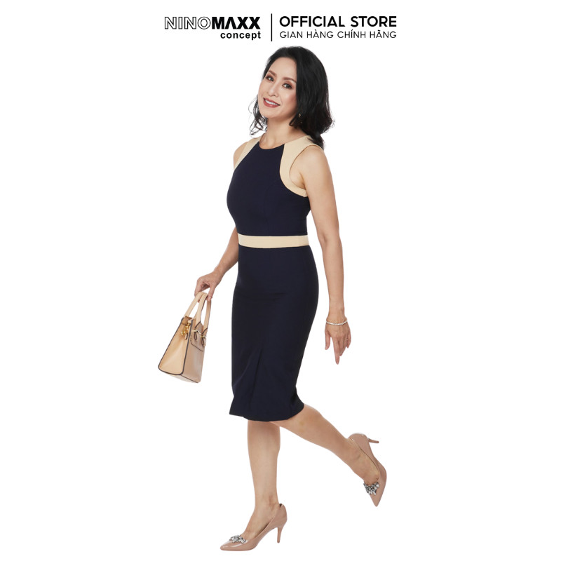 [CÒN SIZE S] Đầm Nữ N&M tay ngắn công sở tay ngắn dáng ôm 1905114