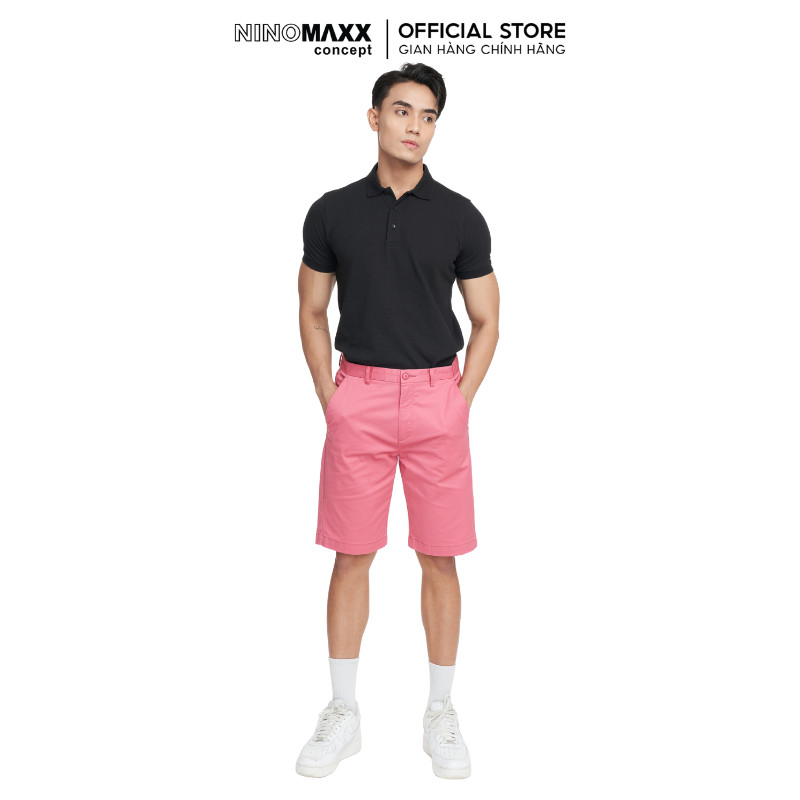 [CÒN HỒNG ĐẬM] Quần Short Nam Kaki Cotton Co Giãn Nhẹ NINOMAXX 2202014