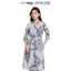 N&M Đầm Nữ tay dài cổ bẻ dáng suông họa tiết nổi bật 1906062