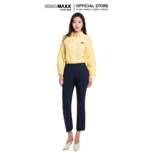 Quần Tây Công Sở Nữ Dáng Lửng Màu Xanh Navy Chất Cotton N&M Thương Hiệu NINOMAXX 1907024