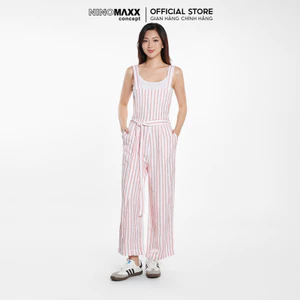 N&M Bộ Jumsuit Nữ kẻ sọc visco linen 2002024
