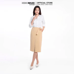 Váy Công Sở Nữ Dáng Dài Xẻ Tà Lưng Thun Co Giãn N&M Thương Hiệu NINOMAXX 1905115