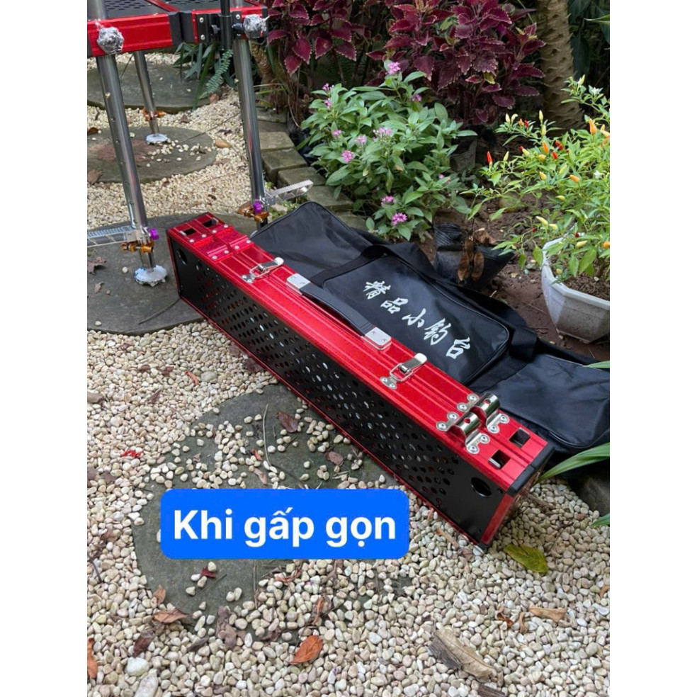 Bàn địa hình câu cá mini cao cấp ngổi thay ghế gujja