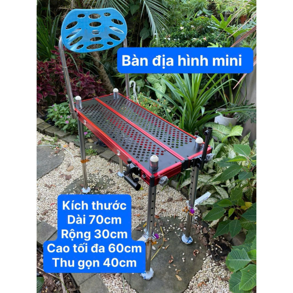 Bàn địa hình câu cá mini cao cấp ngổi thay ghế gujja