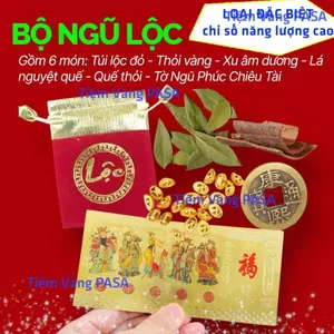 <RƯỚC LỘC> (Có Hương Dẫn Kèm) Bộ Ngũ Lộc Chiêu Tài Cực Hiệu Quả , Mẹo Phong Thủy Nuôi Tiền Cái Đài Loan